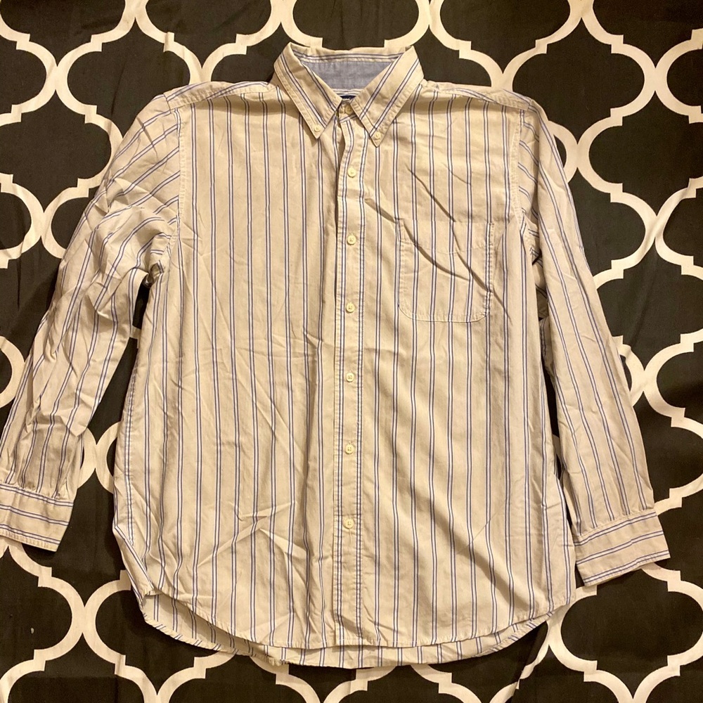 3/$21 Men’s striped button down dress shirt